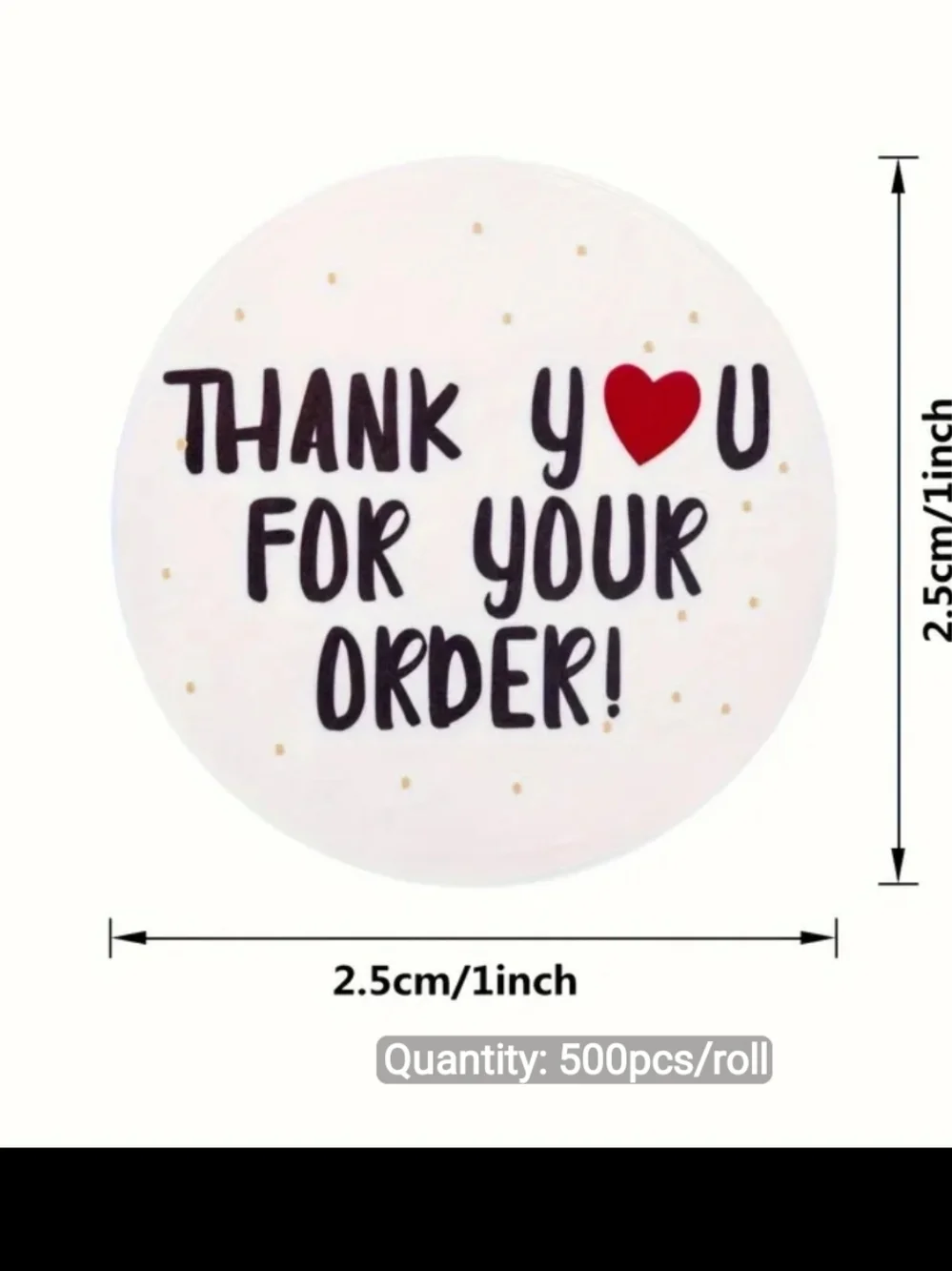 500ct. Thank You For Your Order! Bonus 3 Random Polymailers